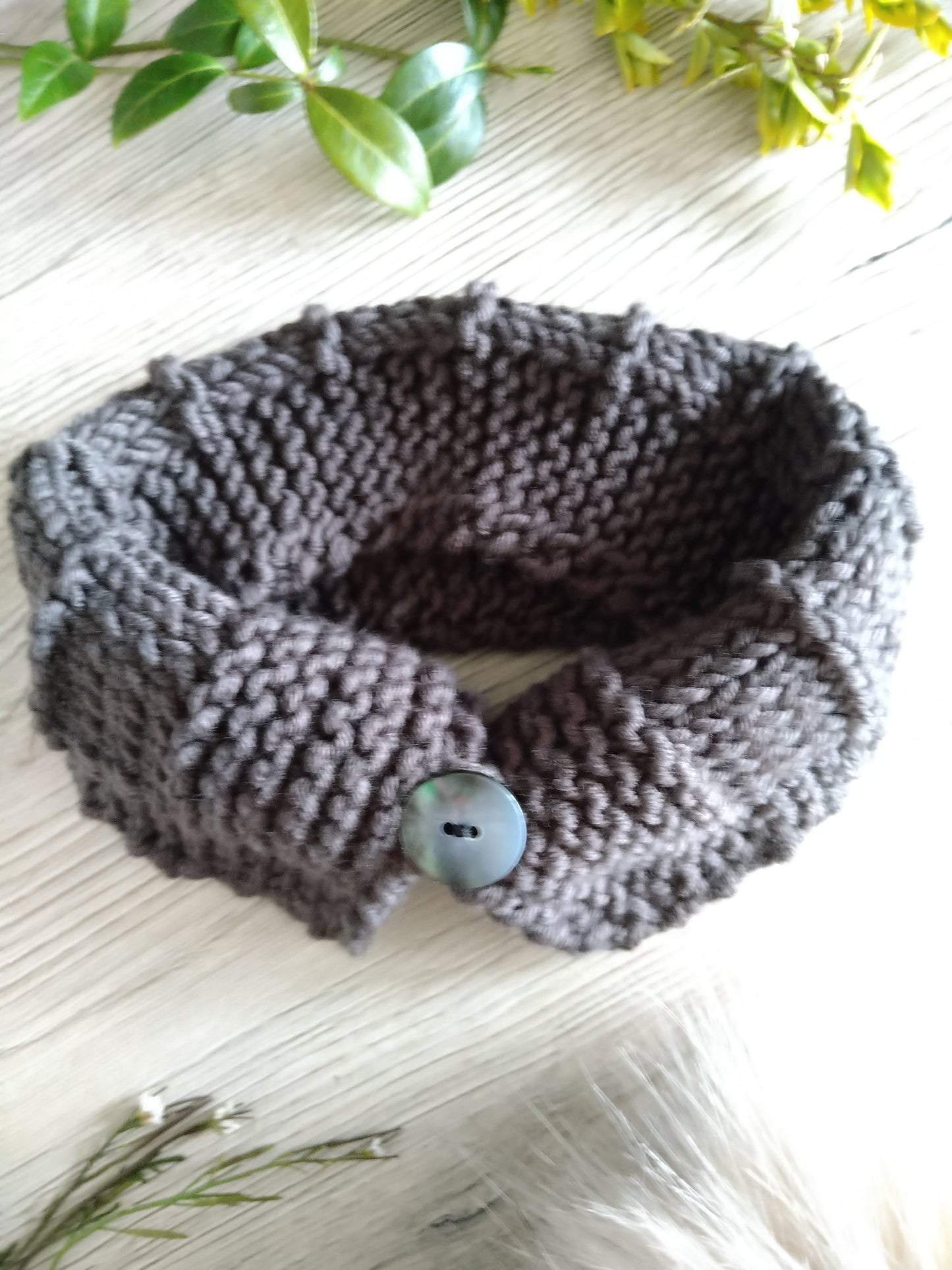 Mocca Knitted Set: Hat and Scarf