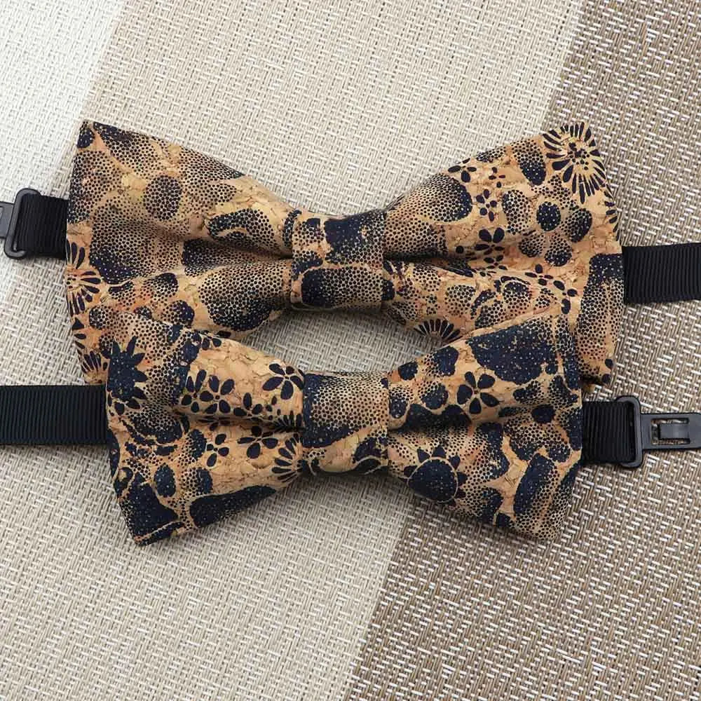 Fashion New Cork Wood Kids Bow Ties Novelty Handmade Fancy Bowtie Adjustable Butterfly Party School Children Gift Accessories