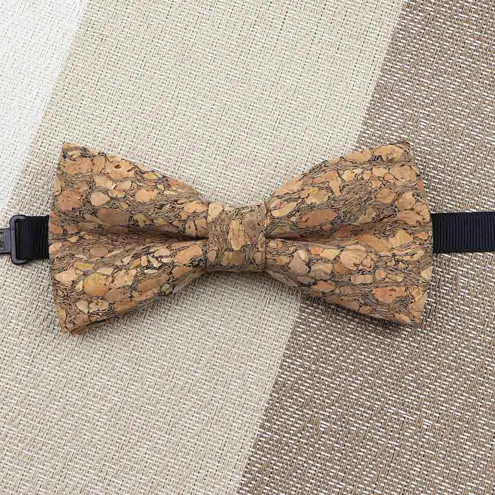 Fashion New Cork Wood Kids Bow Ties Novelty Handmade Fancy Bowtie Adjustable Butterfly Party School Children Gift Accessories