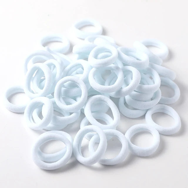 Wholesale 50pcs/Lot Girls 3.0 CM Nylon Elastic Hair Bands Rubber Bands Scrunchies Hair Ropes Ponytail Holder Hair Accessories