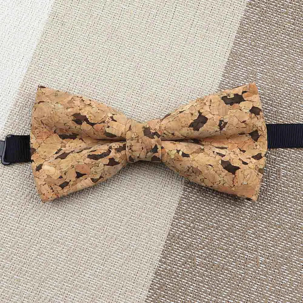 Fashion New Cork Wood Kids Bow Ties Novelty Handmade Fancy Bowtie Adjustable Butterfly Party School Children Gift Accessories