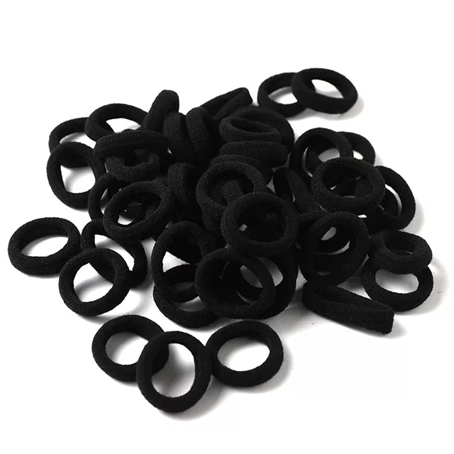 Wholesale 50pcs/Lot Girls 3.0 CM Nylon Elastic Hair Bands Rubber Bands Scrunchies Hair Ropes Ponytail Holder Hair Accessories