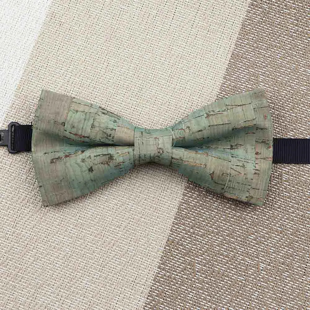 Fashion New Cork Wood Kids Bow Ties Novelty Handmade Fancy Bowtie Adjustable Butterfly Party School Children Gift Accessories