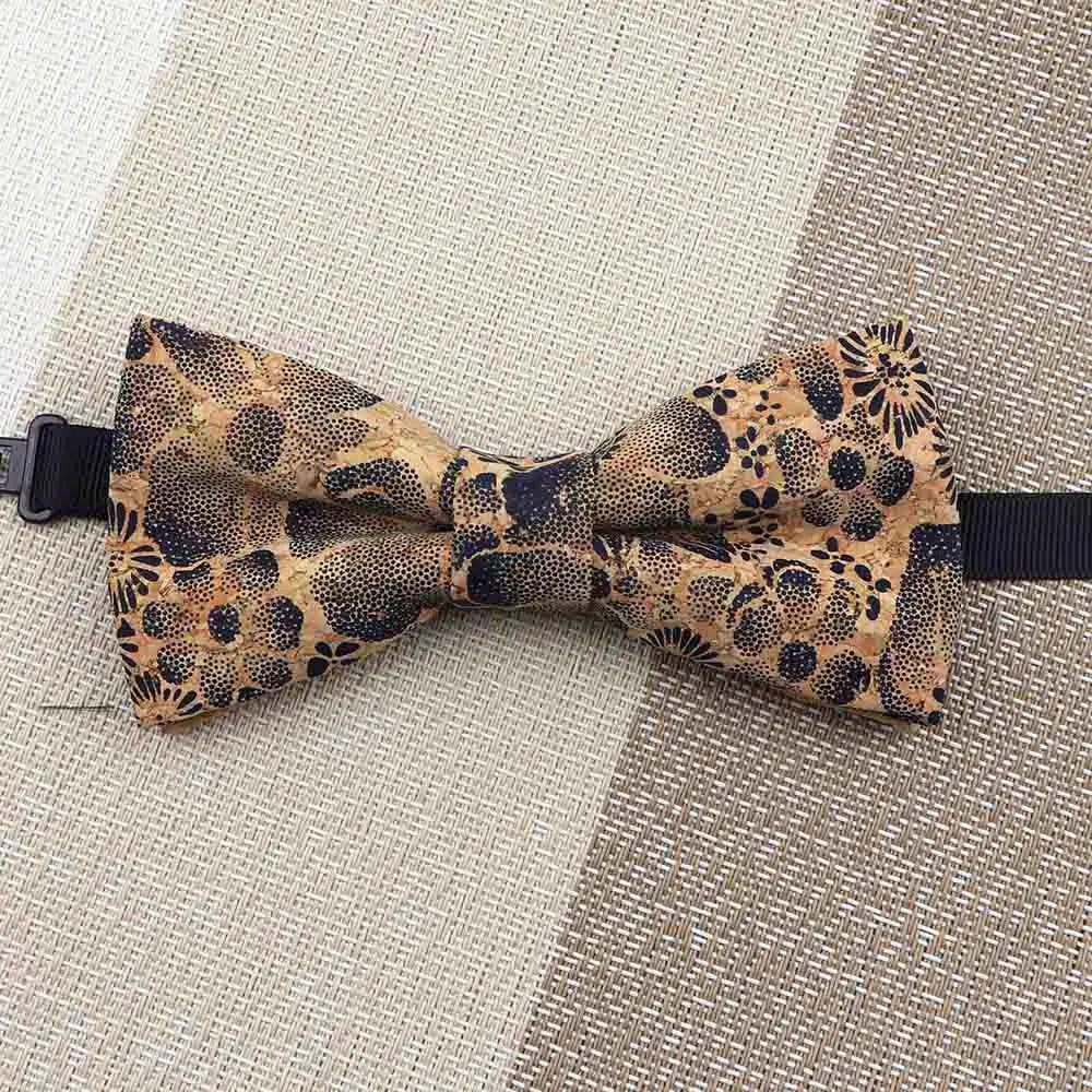 Fashion New Cork Wood Kids Bow Ties Novelty Handmade Fancy Bowtie Adjustable Butterfly Party School Children Gift Accessories