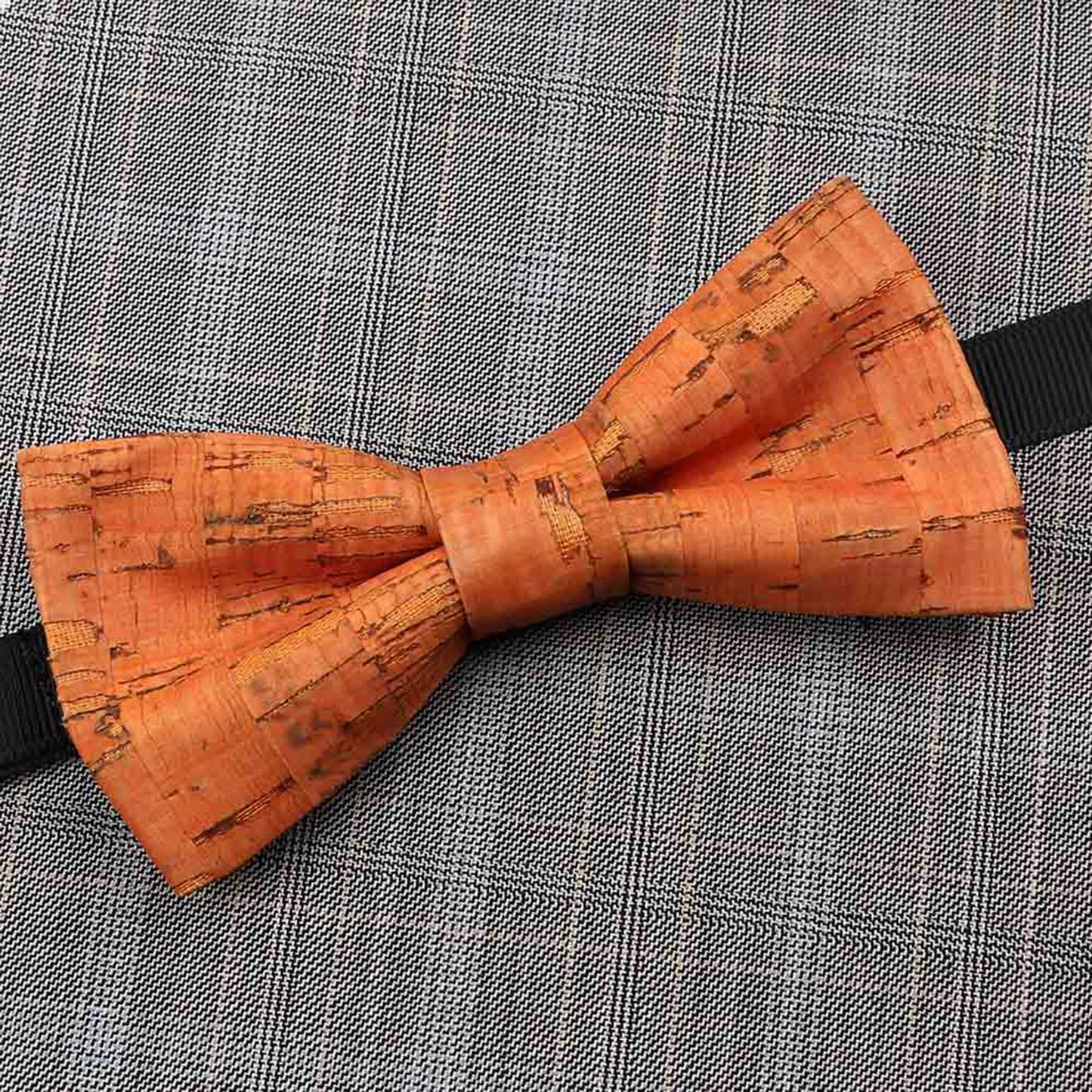 Fashion New Cork Wood Kids Bow Ties Novelty Handmade Fancy Bowtie Adjustable Butterfly Party School Children Gift Accessories