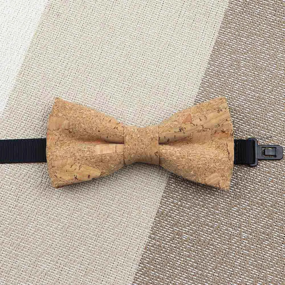 Fashion New Cork Wood Kids Bow Ties Novelty Handmade Fancy Bowtie Adjustable Butterfly Party School Children Gift Accessories