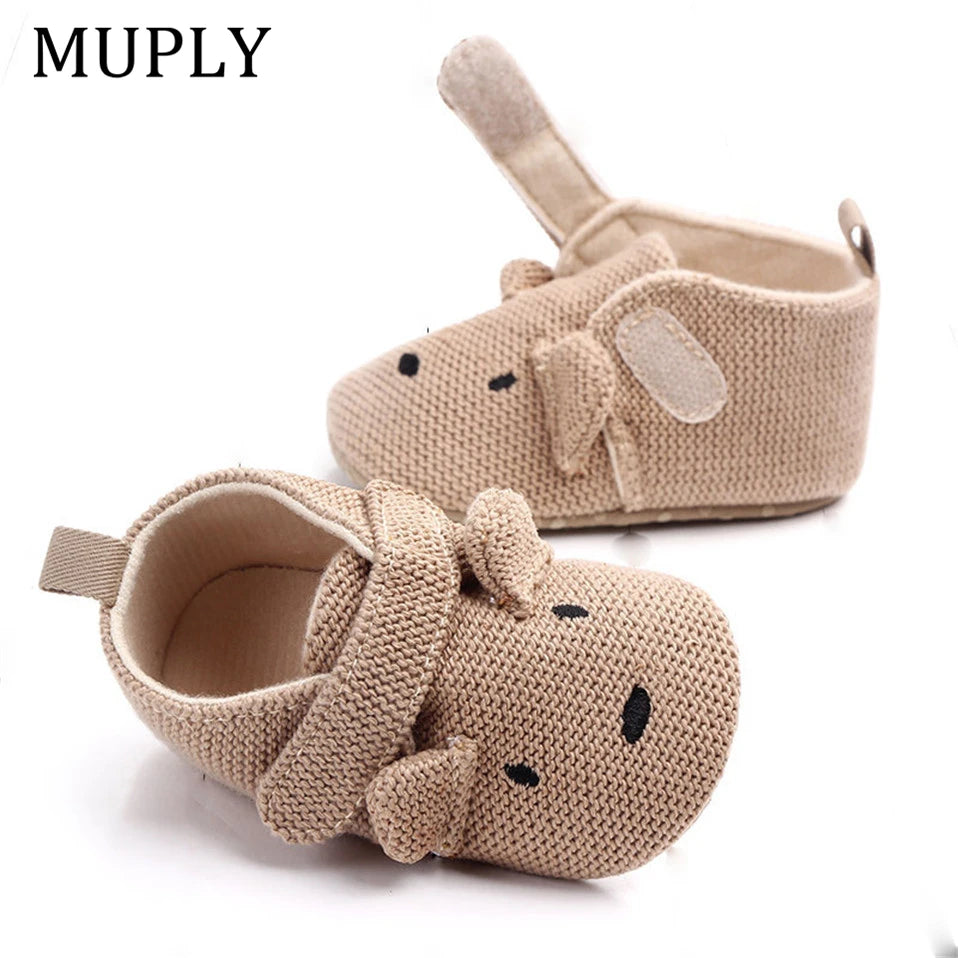 New Arrival Toddler Newborn Baby Boys Girls Animal Crib Shoes Infant Cartoon Soft Sole Non-Slip Cute Warm Animal Baby Shoes