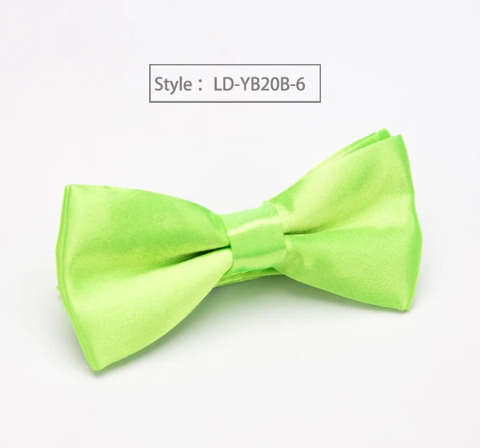 Children Bow Tie Classic Kid Bowtie Boys Grils Ties Baby Fashion Accessories Solid Color Green Red Black Blue Pets Cravate