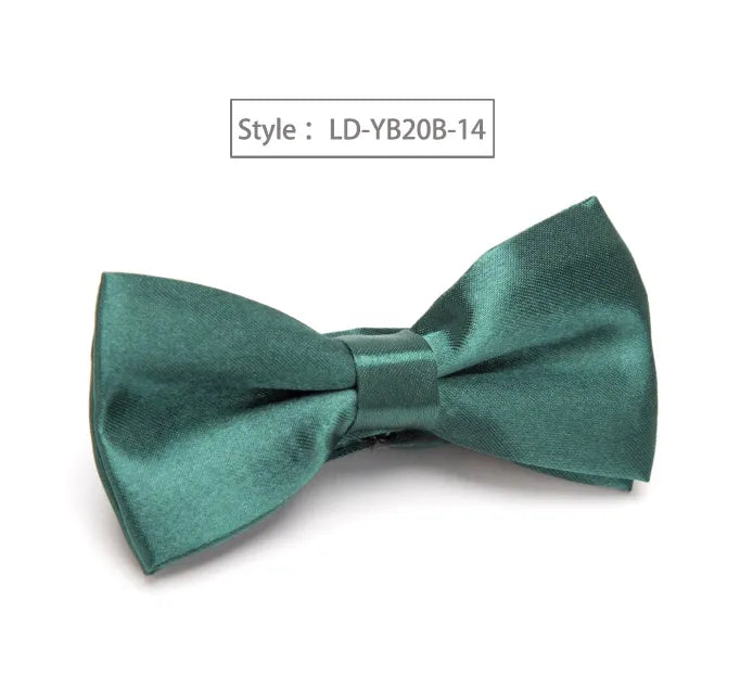 Children Bow Tie Classic Kid Bowtie Boys Grils Ties Baby Fashion Accessories Solid Color Green Red Black Blue Pets Cravate