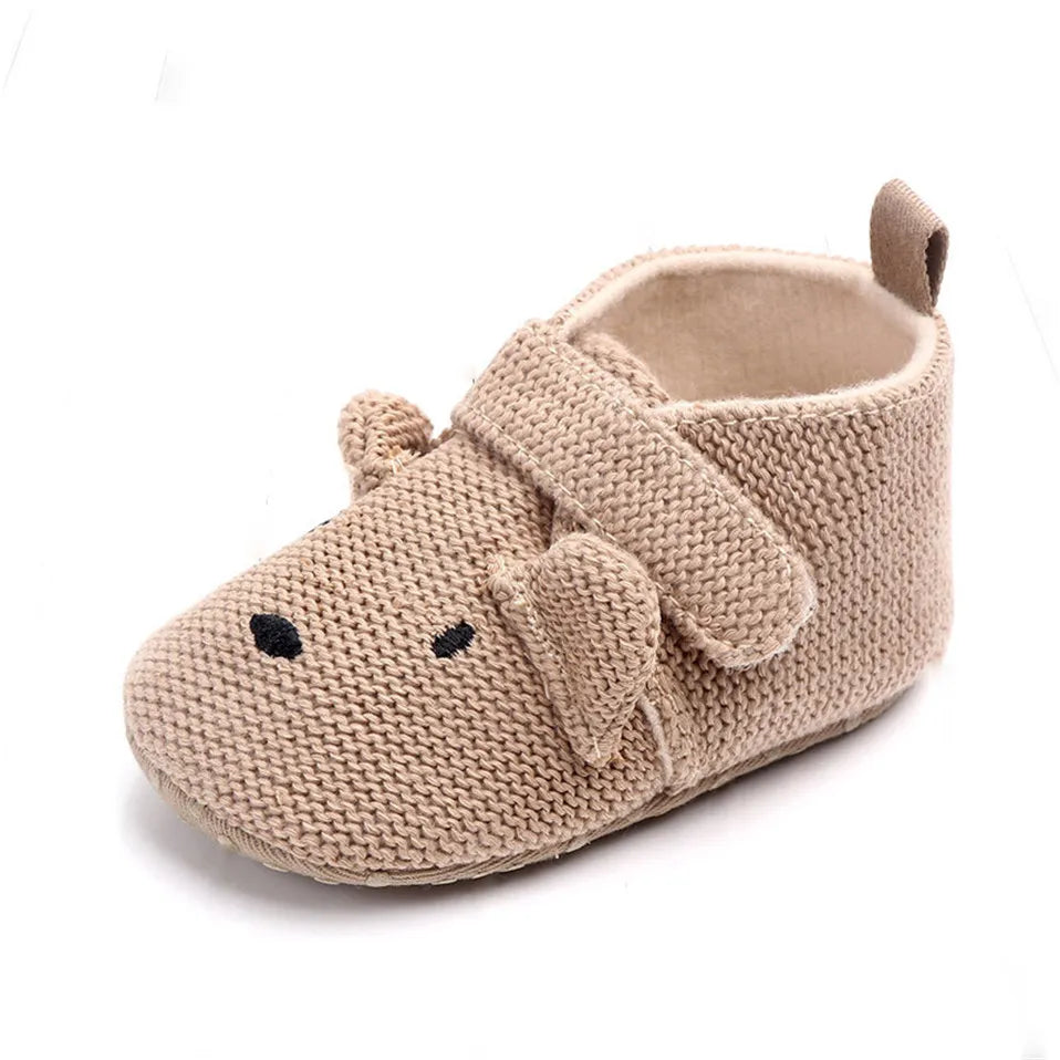 New Arrival Toddler Newborn Baby Boys Girls Animal Crib Shoes Infant Cartoon Soft Sole Non-Slip Cute Warm Animal Baby Shoes