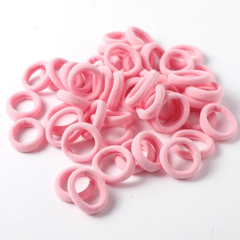 Wholesale 50pcs/Lot Girls 3.0 CM Nylon Elastic Hair Bands Rubber Bands Scrunchies Hair Ropes Ponytail Holder Hair Accessories