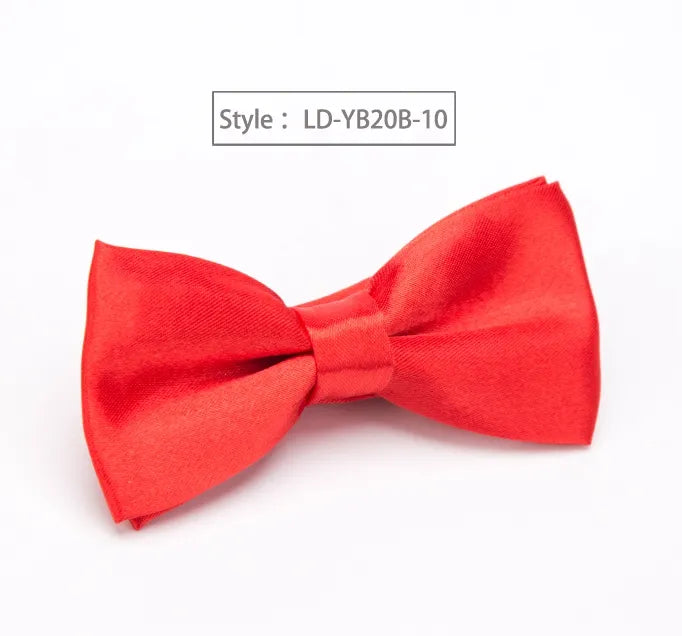 Children Bow Tie Classic Kid Bowtie Boys Grils Ties Baby Fashion Accessories Solid Color Green Red Black Blue Pets Cravate