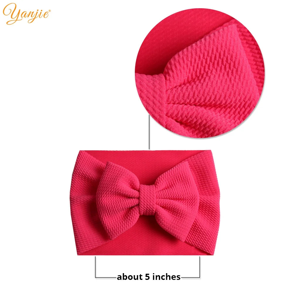 YANJIE 2023 New Turban Fashion 5'' Hair Bows