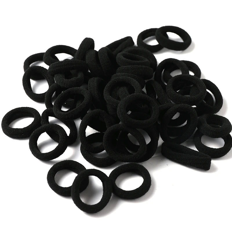 Wholesale 50pcs/Lot Girls 3.0 CM Nylon Elastic Hair Bands Rubber Bands Scrunchies Hair Ropes Ponytail Holder Hair Accessories