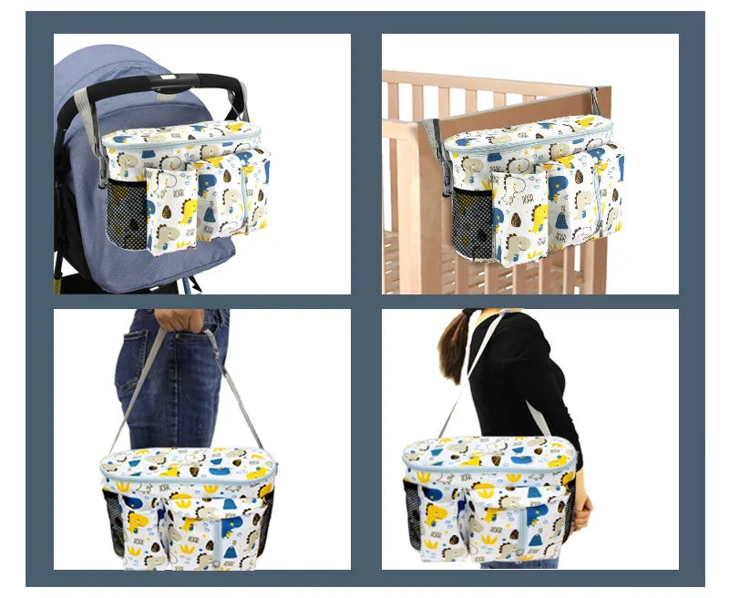 Baby Stroller Diaper Bags Pushchair Pram Accessories Sac a Langer Bebe Nappy Bag Nursing Pocket Auto Organizer Storage Basket