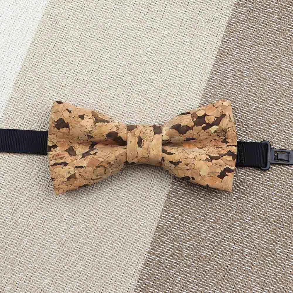 Fashion New Cork Wood Kids Bow Ties Novelty Handmade Fancy Bowtie Adjustable Butterfly Party School Children Gift Accessories