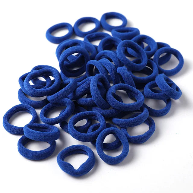 Wholesale 50pcs/Lot Girls 3.0 CM Nylon Elastic Hair Bands Rubber Bands Scrunchies Hair Ropes Ponytail Holder Hair Accessories