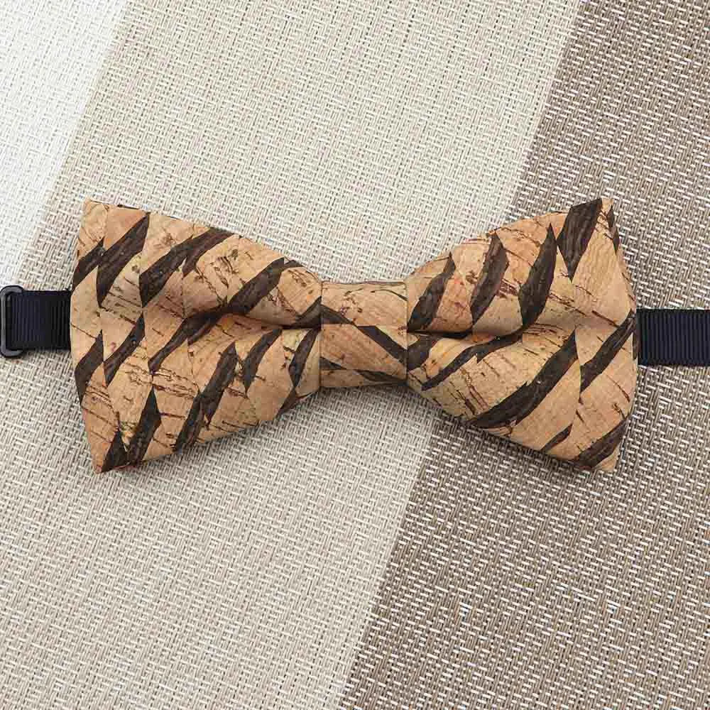 Fashion New Cork Wood Kids Bow Ties Novelty Handmade Fancy Bowtie Adjustable Butterfly Party School Children Gift Accessories