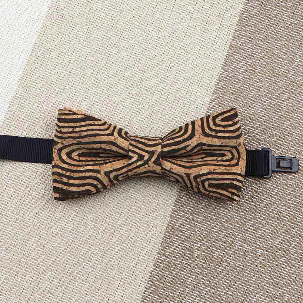 Fashion New Cork Wood Kids Bow Ties Novelty Handmade Fancy Bowtie Adjustable Butterfly Party School Children Gift Accessories