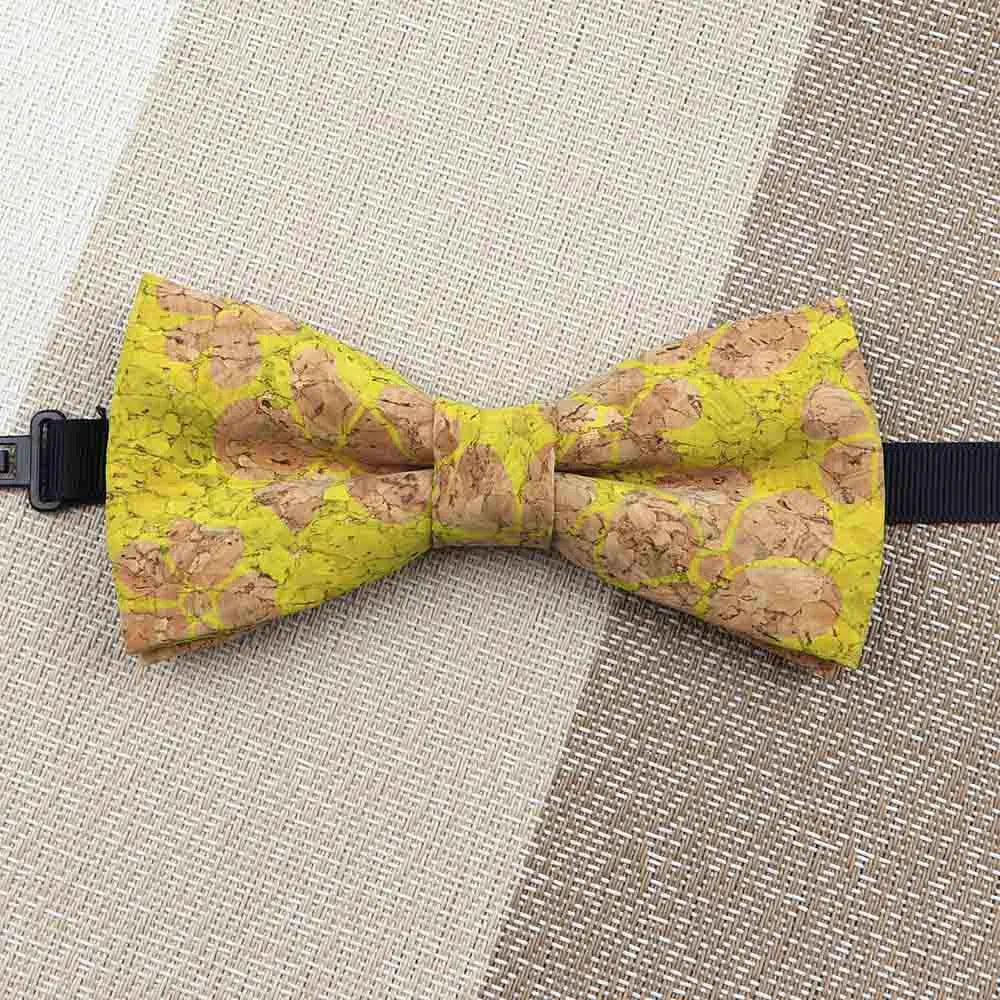 Fashion New Cork Wood Kids Bow Ties Novelty Handmade Fancy Bowtie Adjustable Butterfly Party School Children Gift Accessories