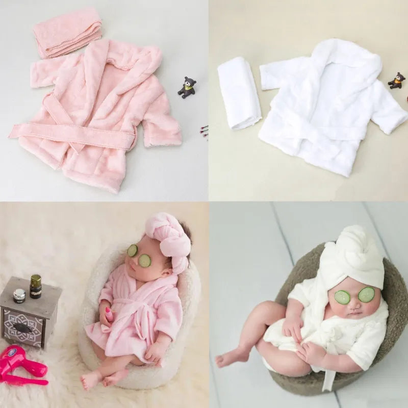 1 Set Bathrobes Wrap Newborn Photography Props