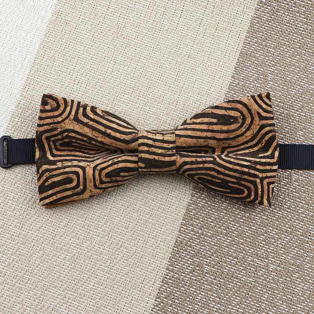 Fashion New Cork Wood Kids Bow Ties Novelty Handmade Fancy Bowtie Adjustable Butterfly Party School Children Gift Accessories