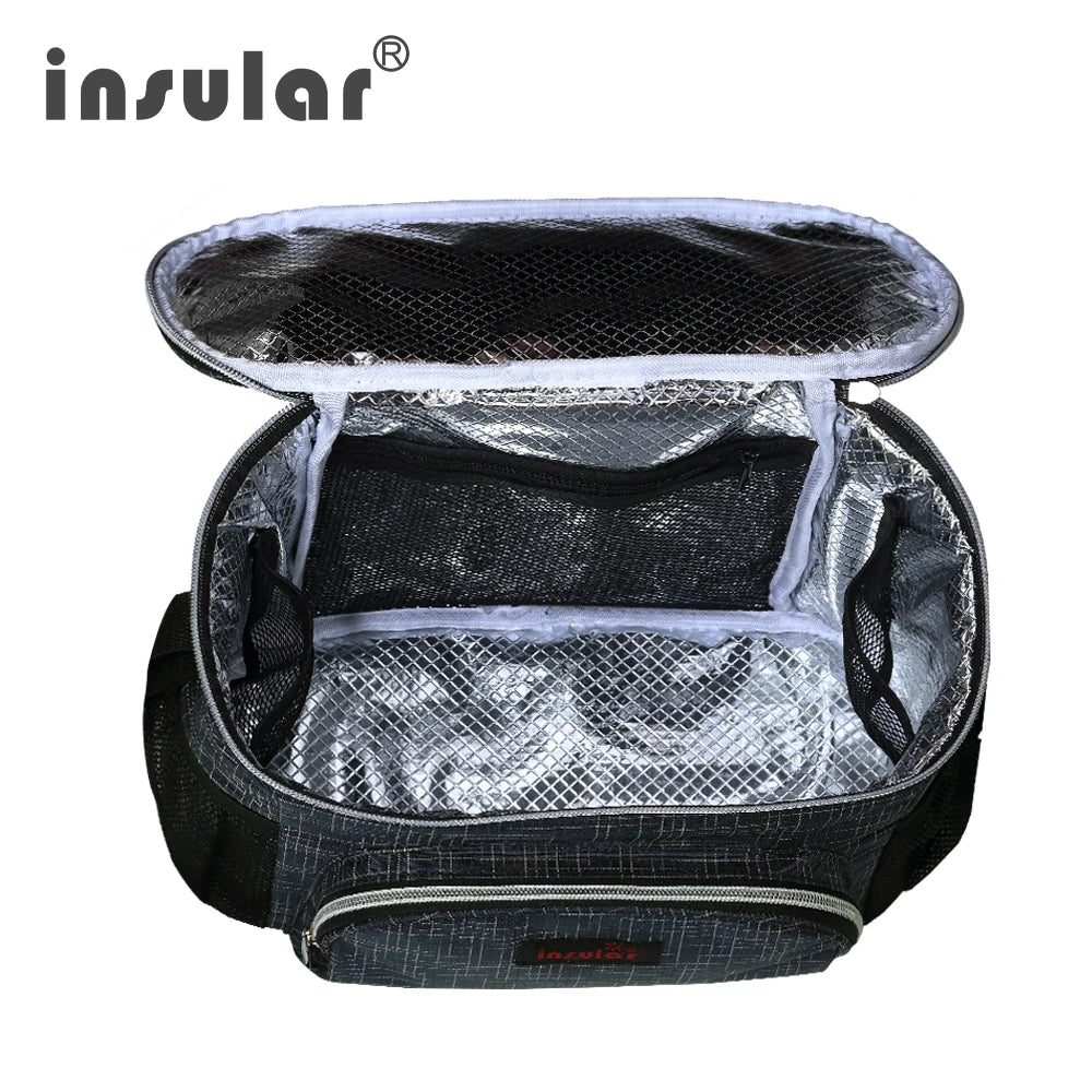 Insular Brand Thermal Insulation Baby Diaper Bags for Strollers Waterproof Nappy Changing Bags Mommy Stroller Bags Cooler Bags