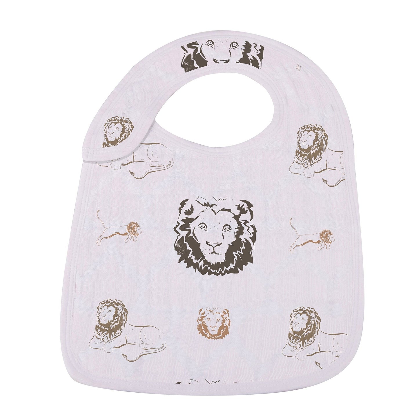 On the Savannah Bamboo Muslin Snap Bibs 3PK